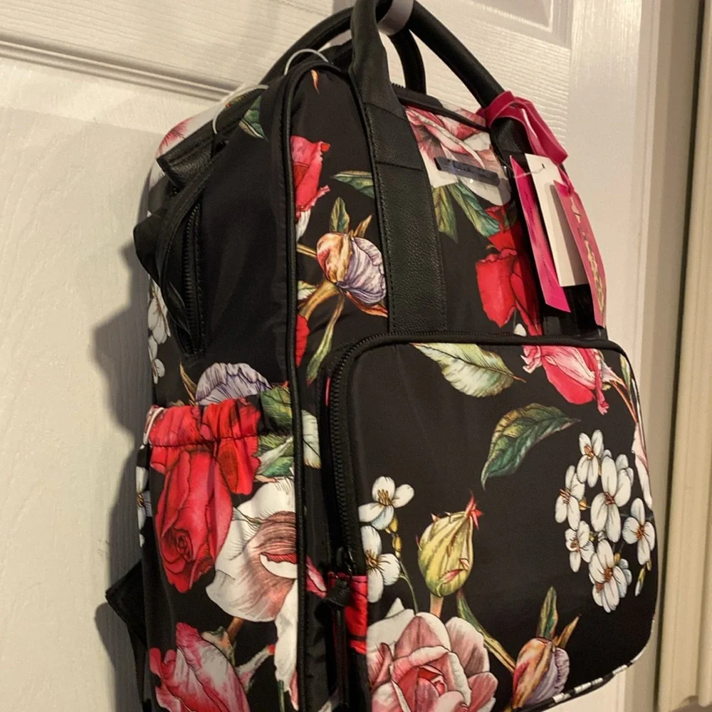 BNWT BETSEY JOHNSON Women's Floral Tote Diaper Backpack
